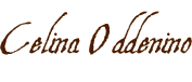 The logo for celina oddennino.