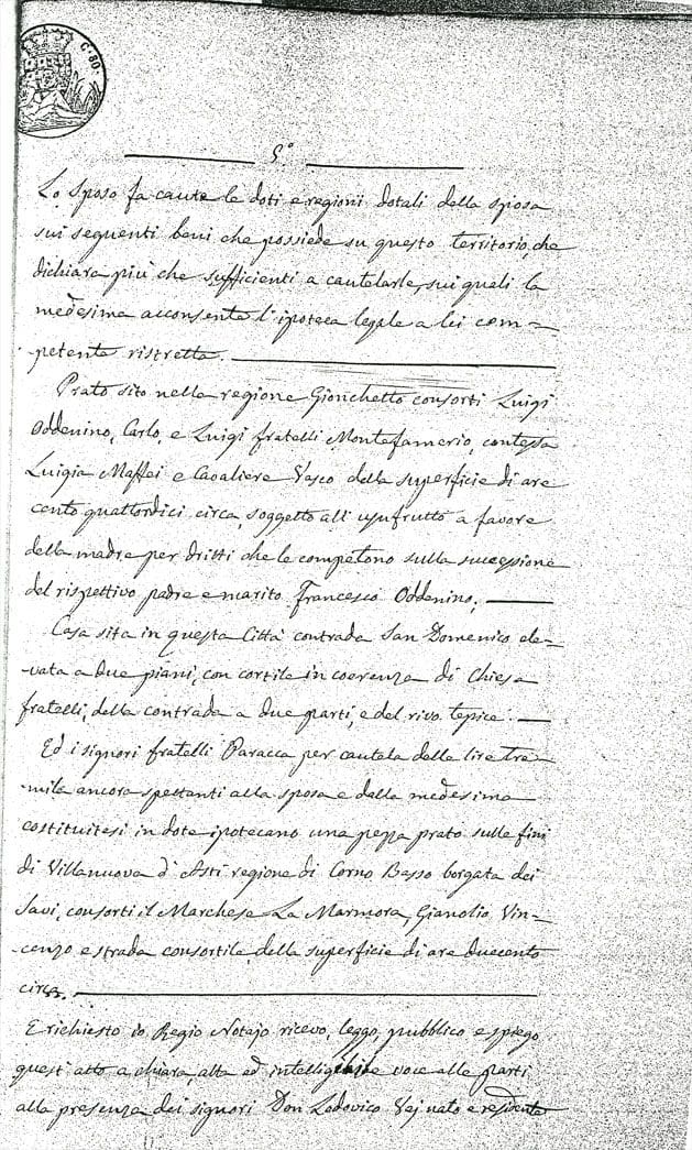 A black and white photo of a handwritten document.