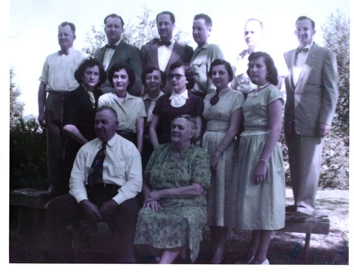 A group of people posing for a picture.