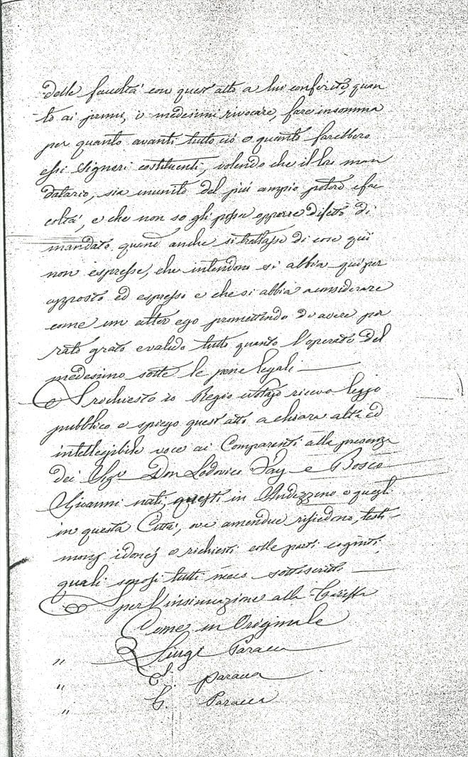 A handwritten document with writing on it.