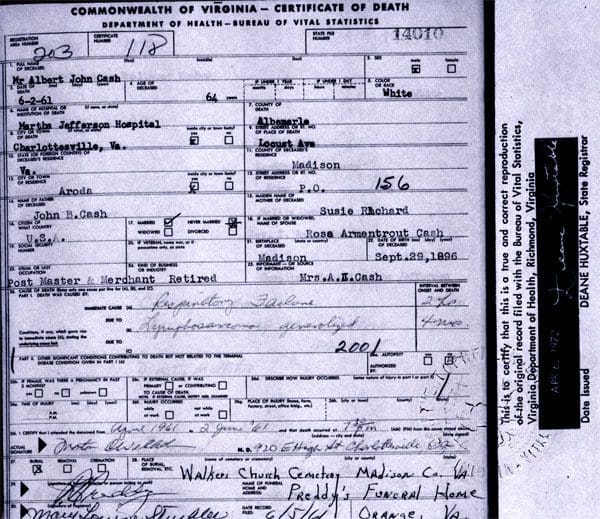 A birth certificate for an infant in the united states.