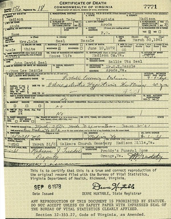 A birth certificate for a baby in the 1 9 5 0 s.