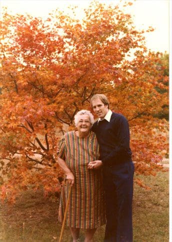 A man and woman standing next to each other.