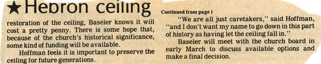 A newspaper article with the words " strong " and " we are doing it today."