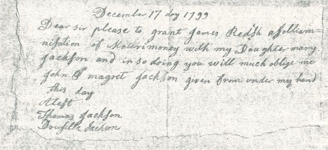 A handwritten note from jackson to the president.