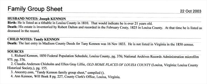 A page of the county records for louisa, lousiana.