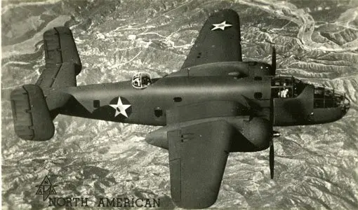 A black and white photo of an old airplane.