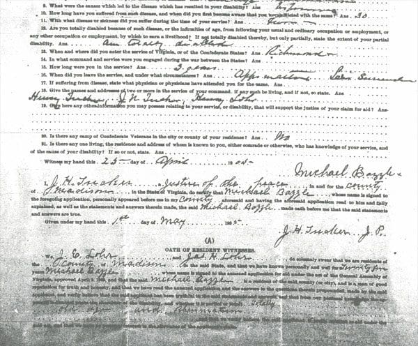 A close up of the birth certificate