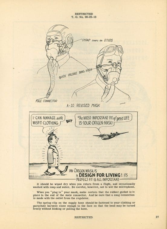 A page from an old comic book with two drawings of a man and a plane.