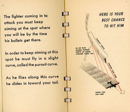 A page from an old book with instructions for flying.