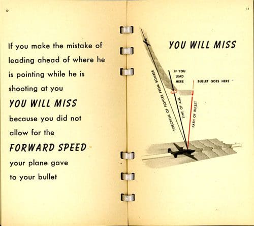 A page from an old book with instructions for flying.