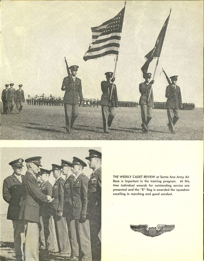 A page from an old book showing military personnel.