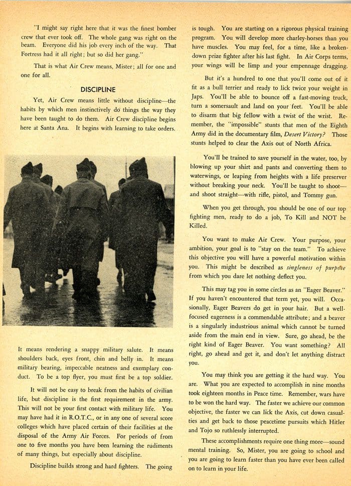 A page of an article with the caption " soldiers."