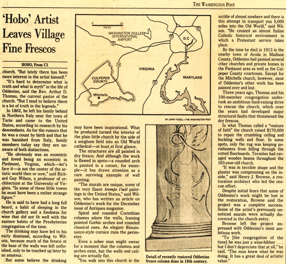 A newspaper article about the artist, john tubbs.