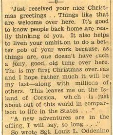 A newspaper article about christmas in the 1 9 3 0 s.