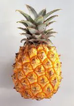 An image of a pineapple on a white background.