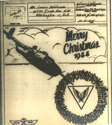 A drawing of an airplane flying over the top of a wreath.