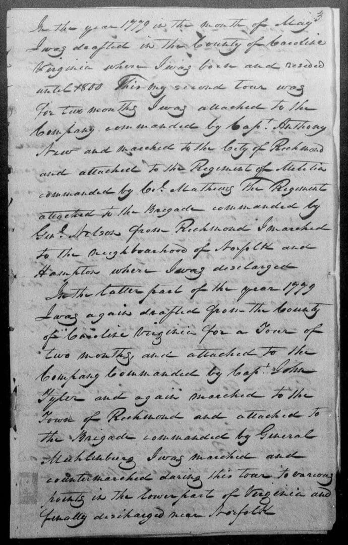 A page of an old paper with handwriting.