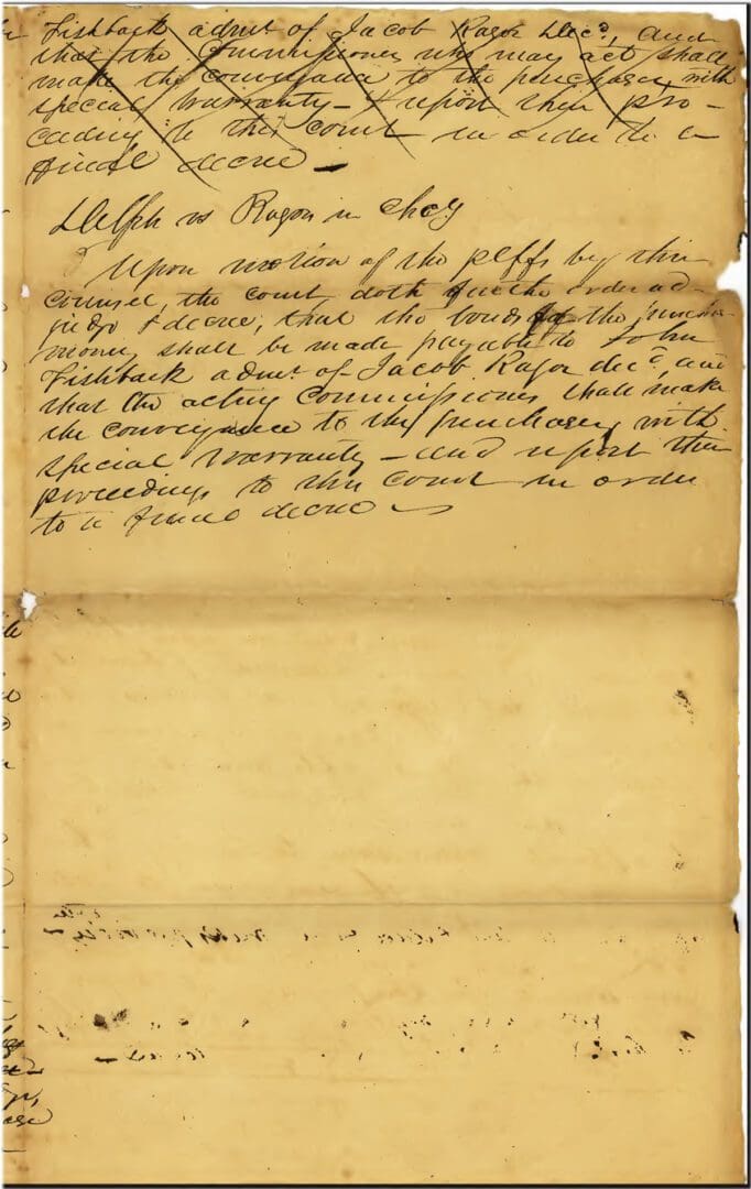 A page of an old letter with the words " 2 3 rd may 1 8 5 9 ".