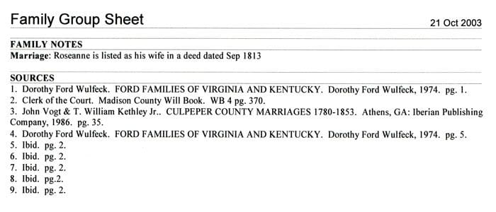 A court document is shown with the names of two families.