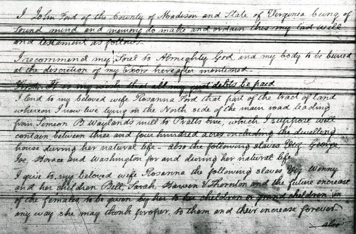 A page of handwritten text from an old document.