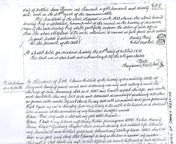 A page of handwritten notes from an old document.