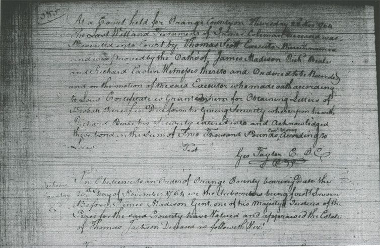 A page of an old document with handwriting.