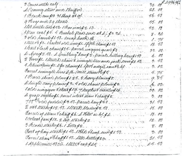 A page of handwritten text with many numbers.