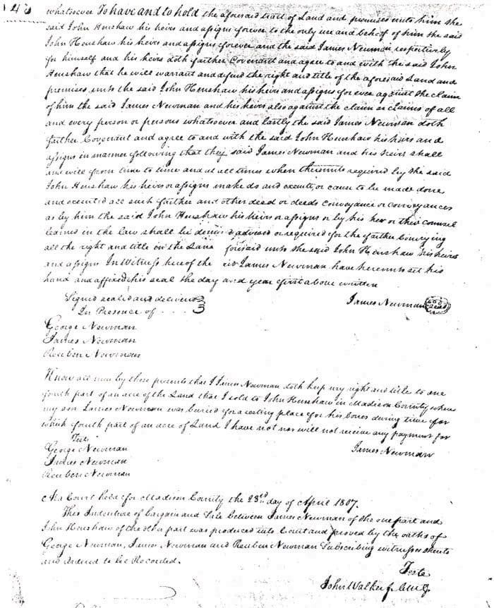 A page of an old document with some writing.