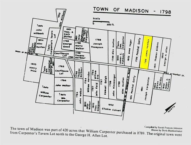 A map of the town of madison, wisconsin.