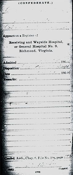 A page of an old time document with the date and location.