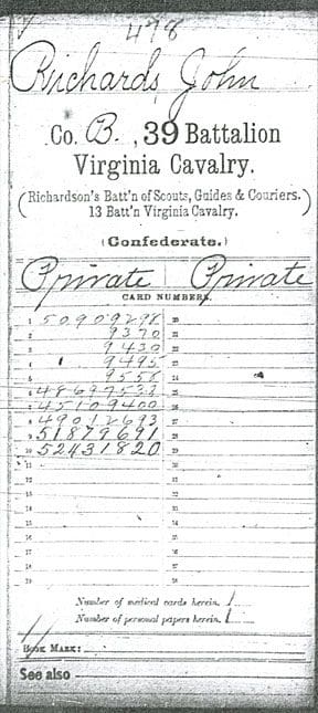 A sheet of paper with the words " confederate " written on it.