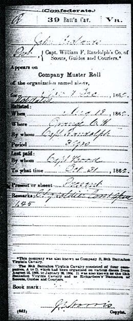 A page of an old time record.