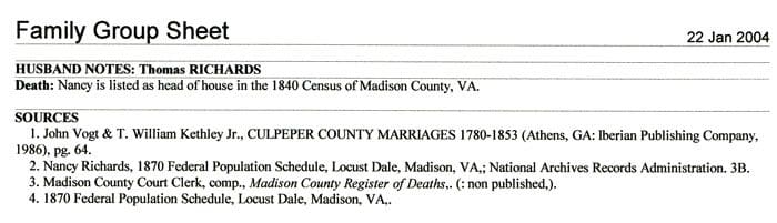 A close up of the marriage record page