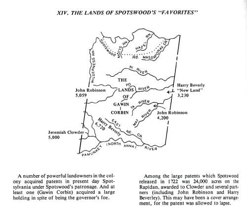 A map of the land of spotswood 's ' favorites '.