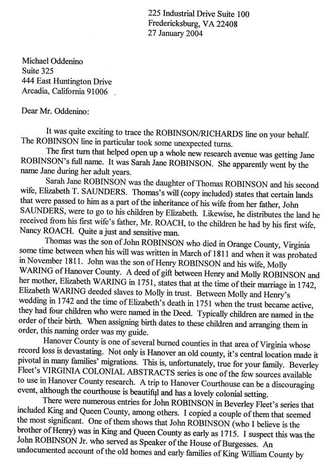 A letter from the fbi to the fbi about the murder of thomas robinson.