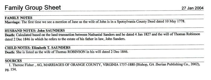 A page of the birth certificate for john sanders.