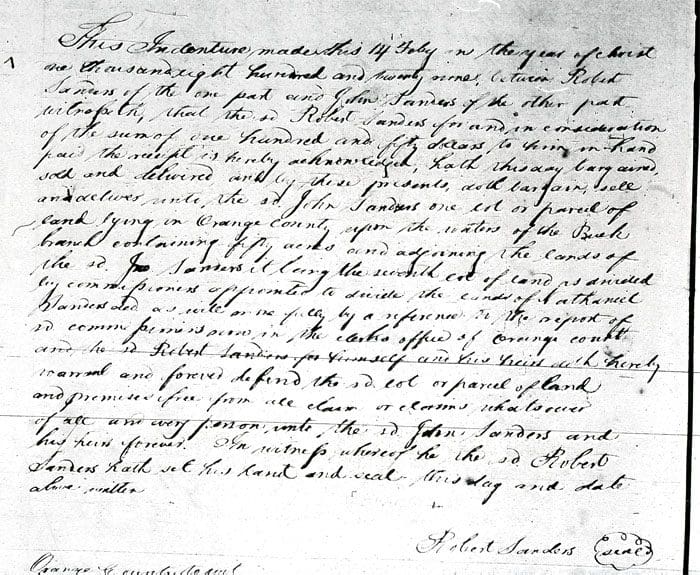 A handwritten letter from the 1 8 th century.