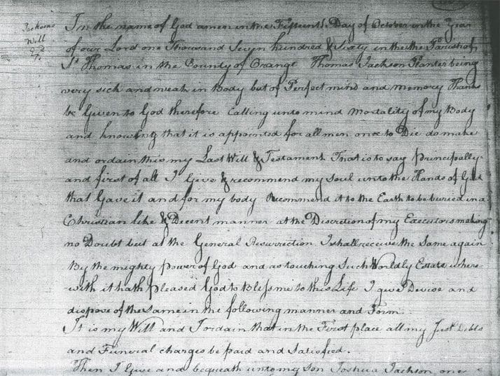 A page of an old letter written in black ink.