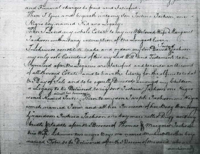 A page of an old letter written in black ink.