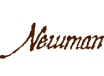 A brown and white logo of neuma