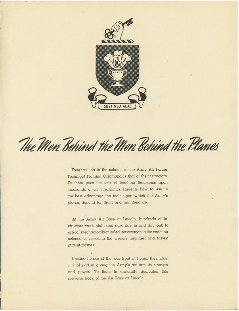 A black and white document with a crest on it.