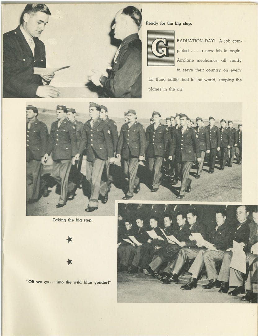 A black and white photo of a group of men in uniform.